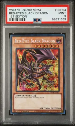 Yu-Gi-Oh! Red-Eyes Black Dragon Prismatic Secret Rare 1st Ed PSA 9 Graded TCG - Image 2