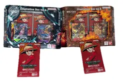 One Piece Illustration Box Vol 5 And 6 Bundle Brand New In Hand & 2 Booster Pack - Image 1