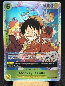 • Monkey.D.Luffy • OP07-109 SR Premium Booster Holo Foil One Piece TCG NM R - Image 1