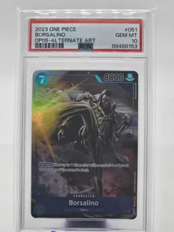 2023 One Piece BORSALINO 051 OP05 Alternate Art SR PSA 10 Gem Mint! - Image 1