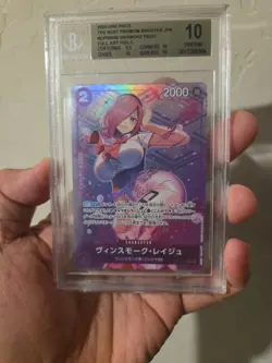 PSA 10 GEM MINT JAPANESE ONE PIECE 2024 VINSMOKE REIJU OP06-068 FULL ART BGS 10 - Image 1