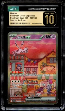 CGC 10 PRISTINE Mew Ex 205/165 SPECIAL ART RARE Japanese Pokemon 151 Card 029 - Image 2