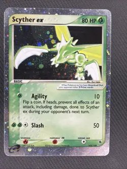Scyther EX Holo 102/109 - Ruby Sapphire - Lightly Played LP Pokemon TCG - Image 1