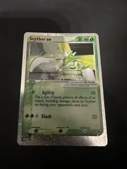 Scyther ex 102/109 Ruby and Sapphire Holo Ultra Rare Pokemon TCG - Image 1