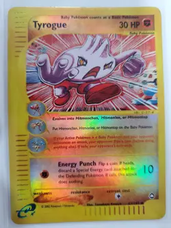 Tyrogue 063/147 Aquapolis Reverse Holo MP Pokemon TCG - Image 1