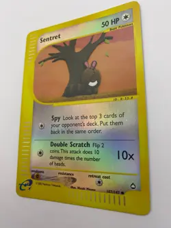 Pokemon Card - Reverse-Holo Sentret 107/147 Aquapolis *MP* e-Card Common - Image 5