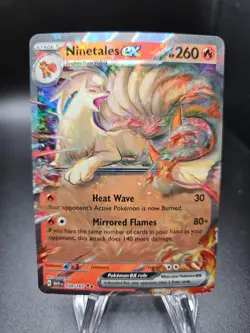 Ninetales EX 038/165 Sv: Scarlet & Violet 151 Holo Pokemon Card TCG NM - Image 1