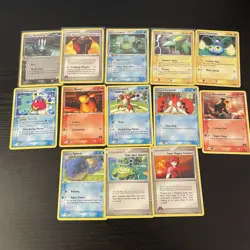 Lot Of 13 Pokemon Team Aqua Vs Team Magma Common/Uncommon Cards NM - Image 1