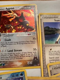 Pokemon TCG Team Magma Vs Team Aqua Lot 13 Cards Walrein Aggron Holo, Groudon HP - Image 2