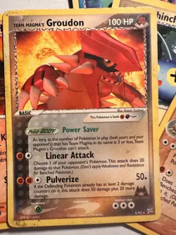Pokemon TCG Team Magma Vs Team Aqua Lot 13 Cards Walrein Aggron Holo, Groudon HP - Image 4
