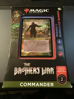 MTG Sealed Commander Deck The Brothers War Mishra's Burnished Banner - Image 1