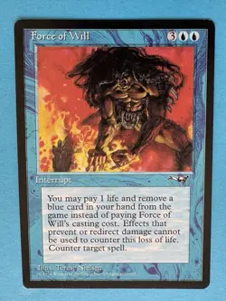 Magic the Gathering Force of Will Alliances LP Light Play condition - Image 3