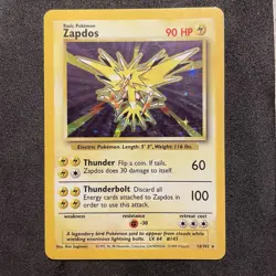 Zapdos 16/102 Pokemon Card TCG Base Set Unlimited Holo Rare - Image 2