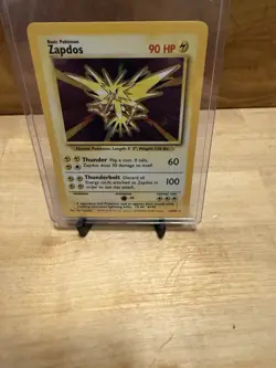 Pokemon TCG Zapdos 16/102 Base Set Holo Rare 1999 Basic 90 HP Pokemon Card - Image 1