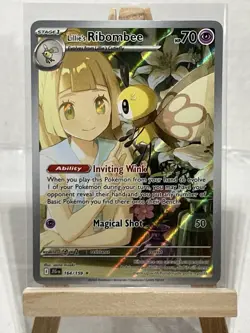 Pokemon TCG Lillie's Ribombee Card Journey Together Illustration, 164/159 - Image 1