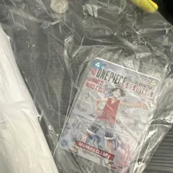 One Piece Monkey D Luffy College Basketball Promo Card Sealed - Rutgers + Poster - Image 1
