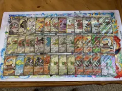 Pokemon Cards Full Art Lot Scarlet Violet Sword Shield NM Full Art Rare V ex - Image 1