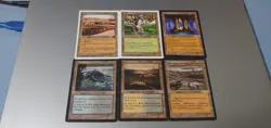 Magic The Gathering Land Cards. Strip Mine,Pendelhaven,Sulfurous Springs & More. - Image 1