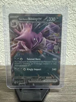Team Rocket's Nidoking EX 119/182 - Destined Rivals - Pokemon Card - Near Mint - Image 2