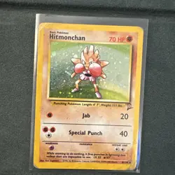 Pokemon Card Hitmonchan 8/130 Base Set 2 Holo Rare WOTC - HP - Image 1