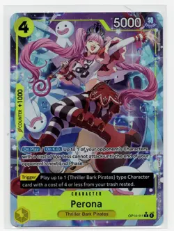 PERONA (ALT ART) OP14-111 ONE PIECE CARD - THE AZURE SEA'S SEVEN 2026 - Image 1