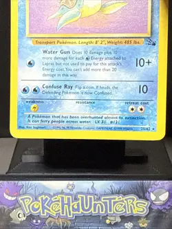 Pokemon Card Lapras 25/62 Rare Fossil Set WOTC 1st Edition Light Played - Image 3
