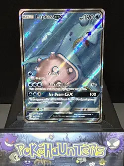 Pokemon Card Lapras GX 139/149 Sun & Moon Base Full Art Ultra Rare Light Play - Image 1