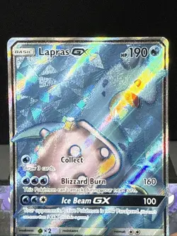 Pokemon Card Lapras GX 139/149 Sun & Moon Base Full Art Ultra Rare Light Play - Image 2