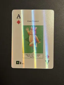 MetaZoo Chibi Bigfoot WPT Holo #2 Wilderness Poker Playing Card Faded Spade - Image 1