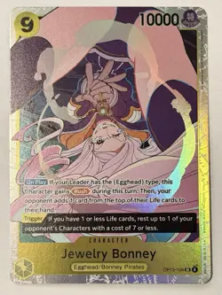 Jewelry Bonney SR OP13-108 Carrying On His Will Foil One Piece Card Game - Image 1