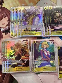 (22) One Piece TCG Yellow SR/ Mixed LOT 22 Foil Cards English Mixed Sets All NM - Image 3