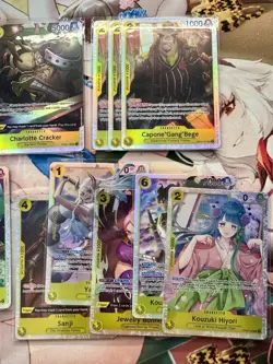 (22) One Piece TCG Yellow SR/ Mixed LOT 22 Foil Cards English Mixed Sets All NM - Image 5