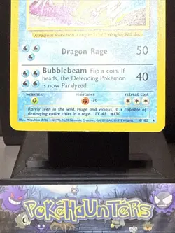 Pokemon Card Gyarados 6/102 Base Set Holo Rare WOTC Light Play 2 - Image 3