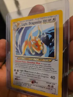 Pokemon TCG Light Dragonite Neo Destiny Holo Card 14/105 Unlimited Rare - Image 2