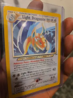 Pokemon TCG Light Dragonite Neo Destiny Holo Card 14/105 Unlimited Rare - Image 3