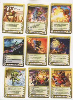 Lot #0675. 9 Chaotic Mipedian cards . - Image 1