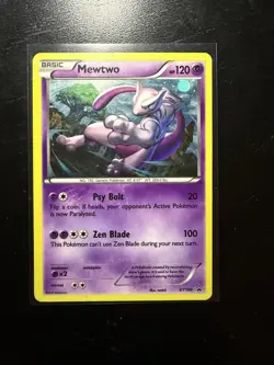 Pokemon XY100 Mewtwo Holo Rare Black Star Promotional TCG Card - Image 1