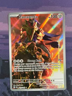 Zamazenta 201/182 Pokemon Destined Rivals Illustration Rare Near Mint Card NM - Image 1