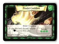 2001 Harry Potter Trading Card Game Pewter Cauldron 99/116 C - Image 1