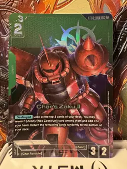 Gundam Card Game TCG - Char's Zaku II LR+ Alt Art - Image 1