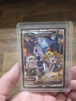Gamersupps Vcard Crimson Festival - Halloween Promo Card Fast Ship Waifu Tcg Ccg - Image 1