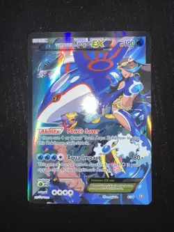 Pokemon TCG Team Aqua's Kyogre-EX Double Crisis Holo Card 6/34 - Image 2