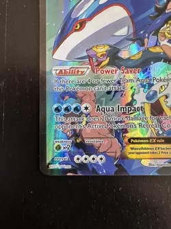 Pokemon TCG Team Aqua's Kyogre-EX Double Crisis Holo Card 6/34 - Image 3