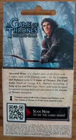 Ancestral Home A Game Of Thrones The Card Game Chapter Pack - Image 2