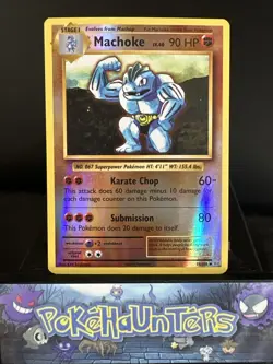 Pokemon Card Machoke 58/108 Evolutions Reverse Holo Near Mint - Image 1