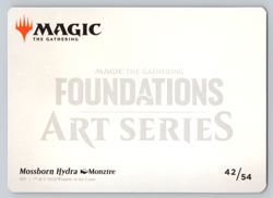 Mossborn Hydra Gold Stamped - Art Series - Foundations MTG - Image 2