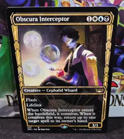 magic the gathering - Obscura Interceptor - Creature - Cephalid Wizard - Rare - Image 1