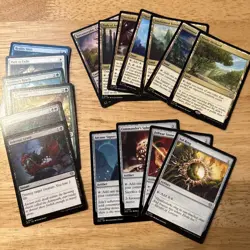 MTG EDH Starter Kit Sol Ring Arcane Signet Fellwar Stone Plus Good Stuff - Image 1