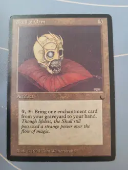 MTG Skull Of Orm The Dark English 1994 Magic the Gathering PLAYED - Image 1