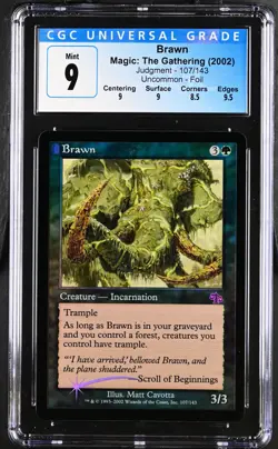 BRAWN Judgment Foil U CGC 9 MTG [Nostalgium] - Image 1